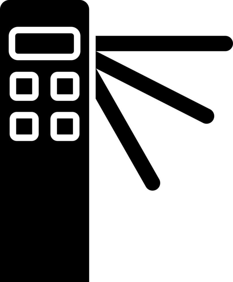 Turnstiles icon in flat style. vector