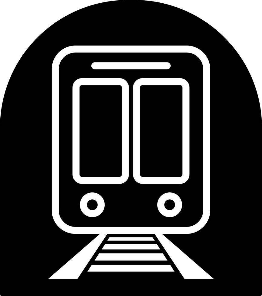 Underground subway icon in flat style. vector