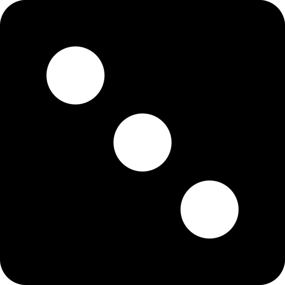 Vector illustration of dice icon.