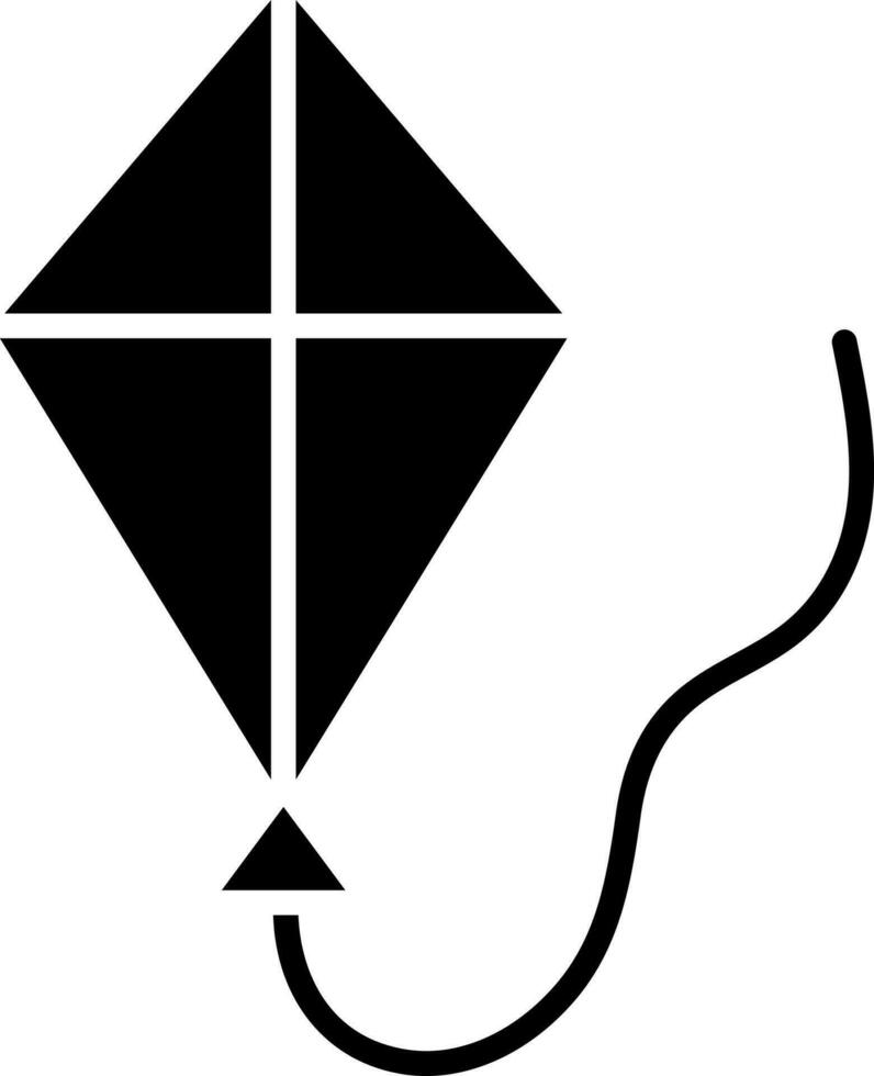 Flat style kite icon or symbol. vector