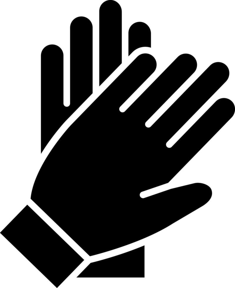 Vector illustration of gloves icon.