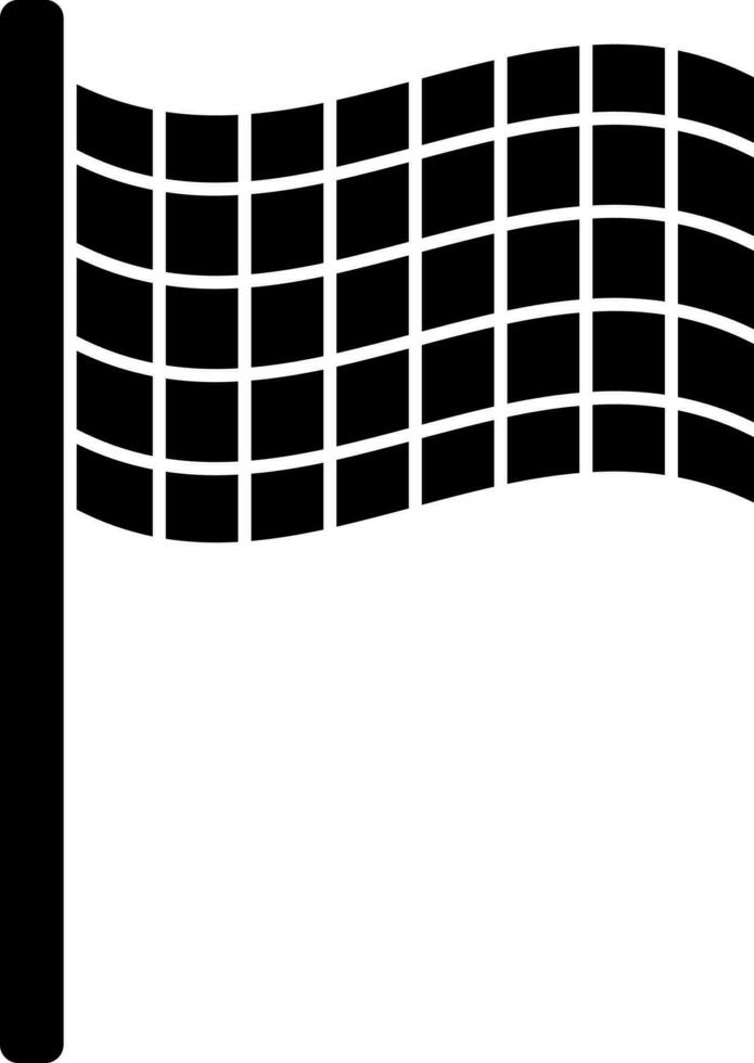 Racing flag sign or symbol. vector