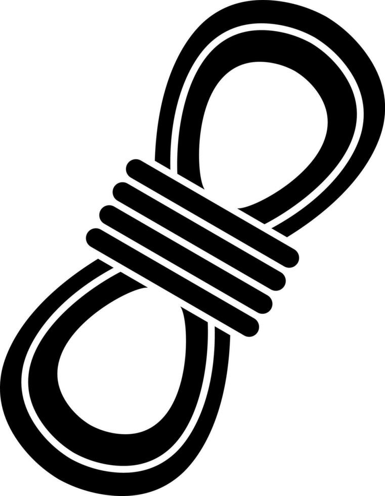 Rope icon or symbol in flat style. vector