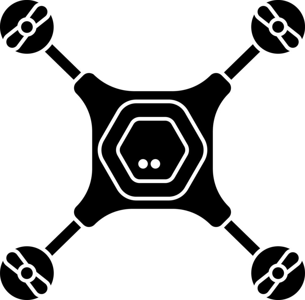 Vector illustration of drone camera icon.
