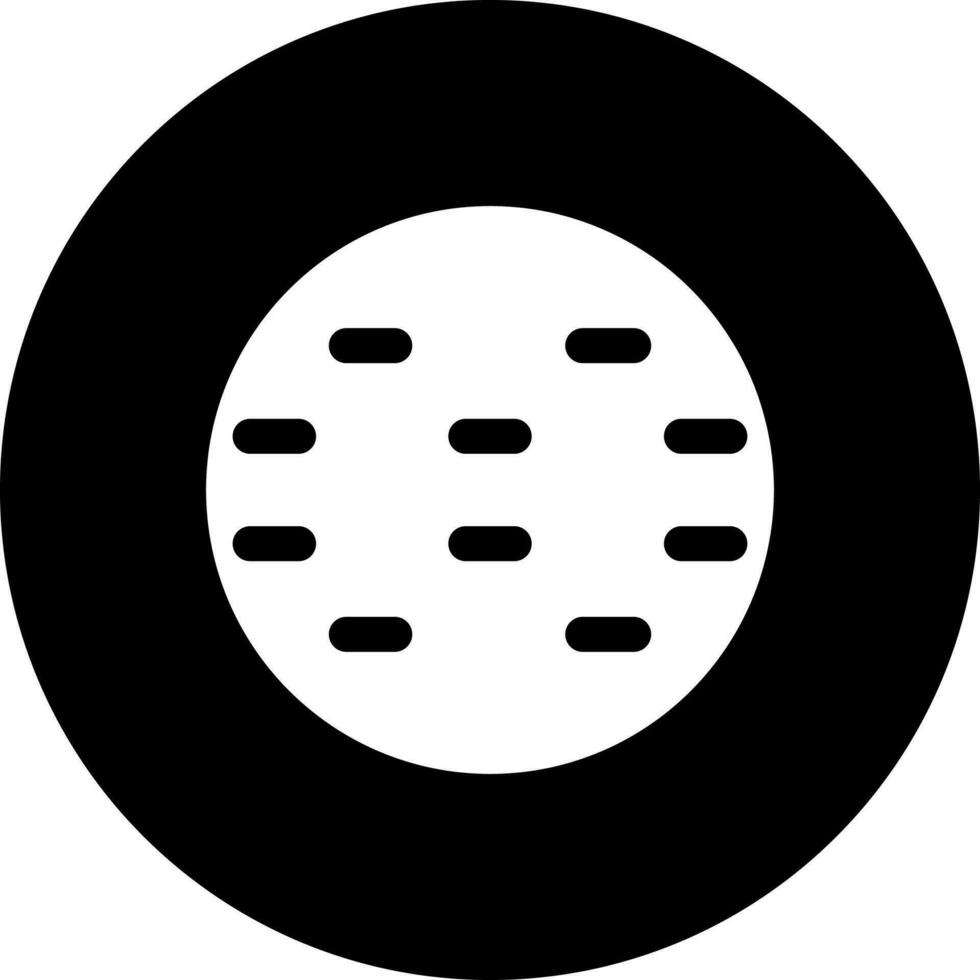 Black and White illustration of planet icon. vector