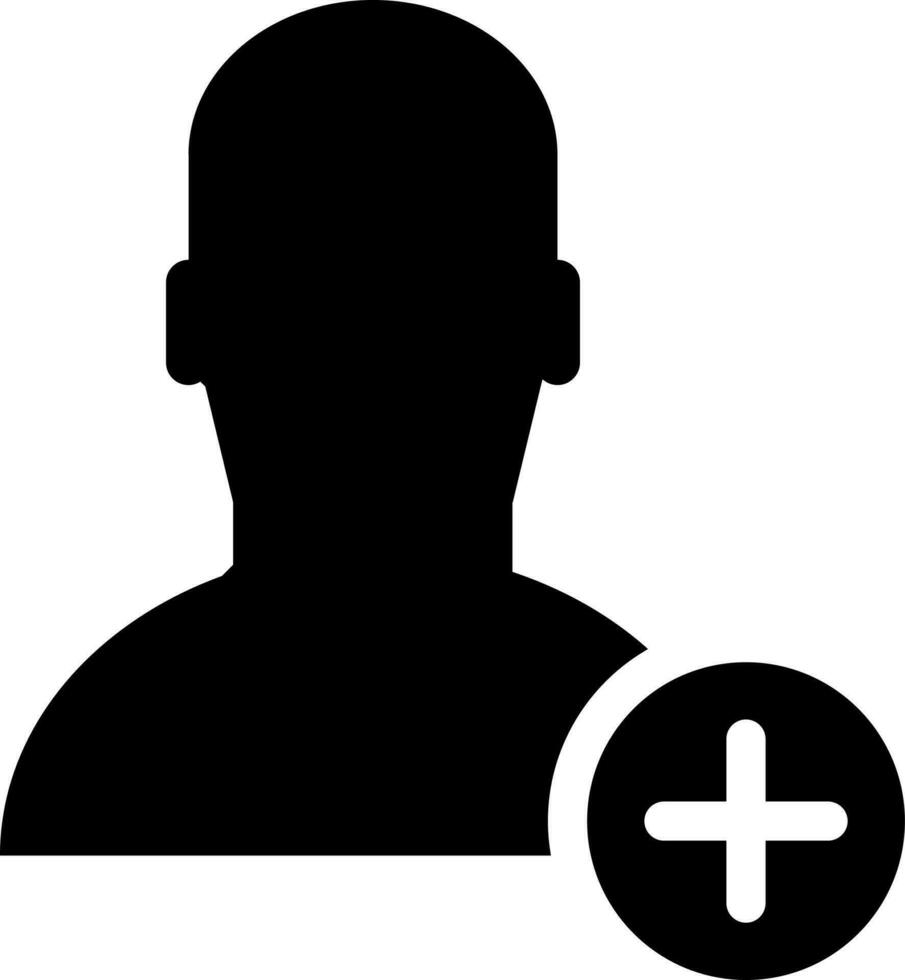 Illustration of add friend icon. vector