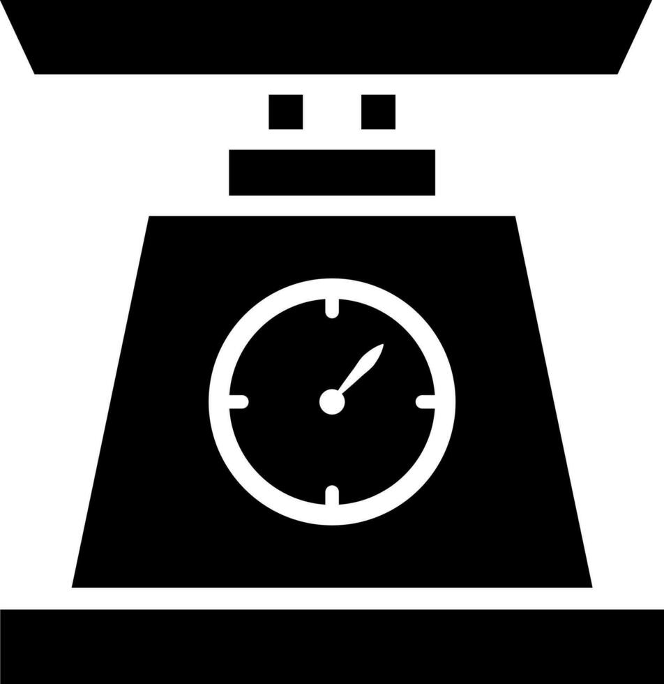 Vector illustration of weight scale icon.