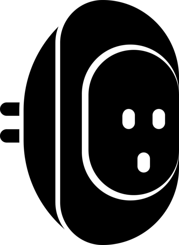 Vector illustration of plug connector icon or symbol.