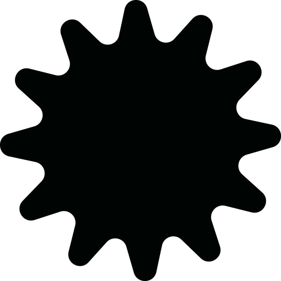 estrella etiqueta o pegatina icono en negro color. vector