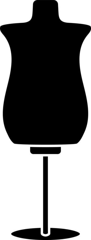 Mannequin icon or symbol in Black and White color. vector