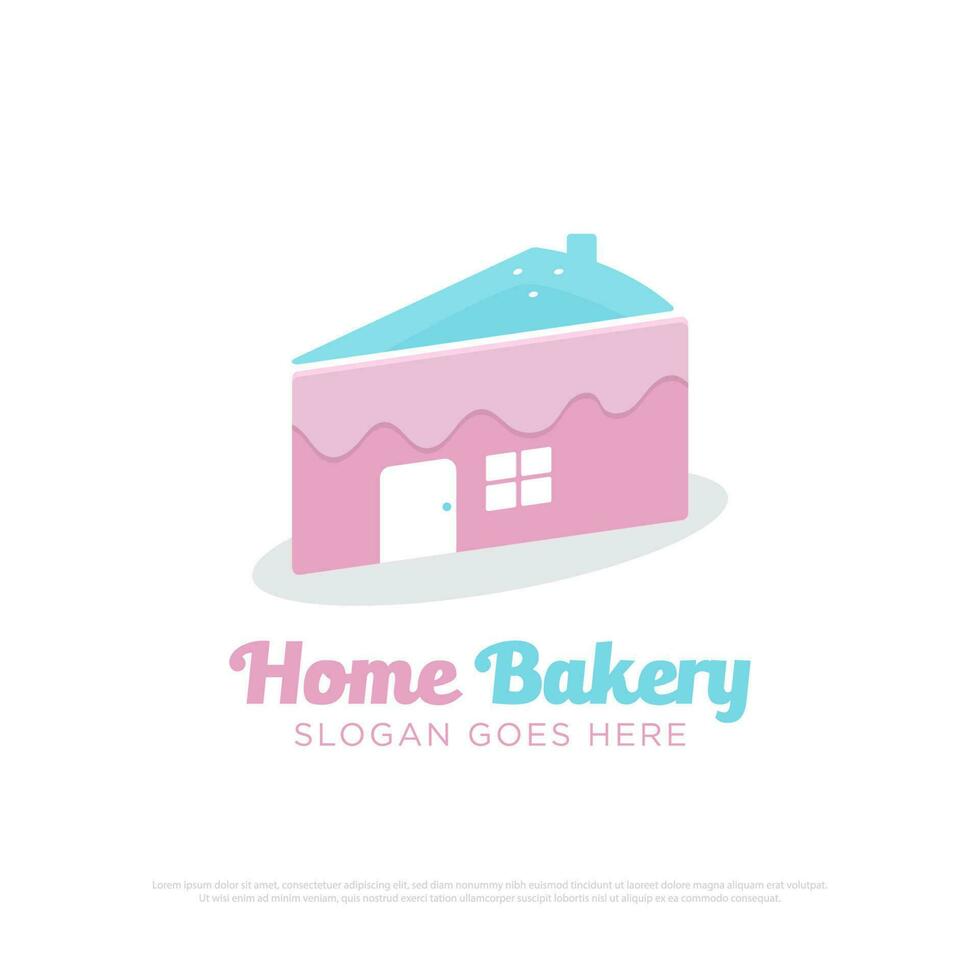 Bakery House logo design vector, sweet cake home made vector illustration best for your identity brand's symbol,sign or the others
