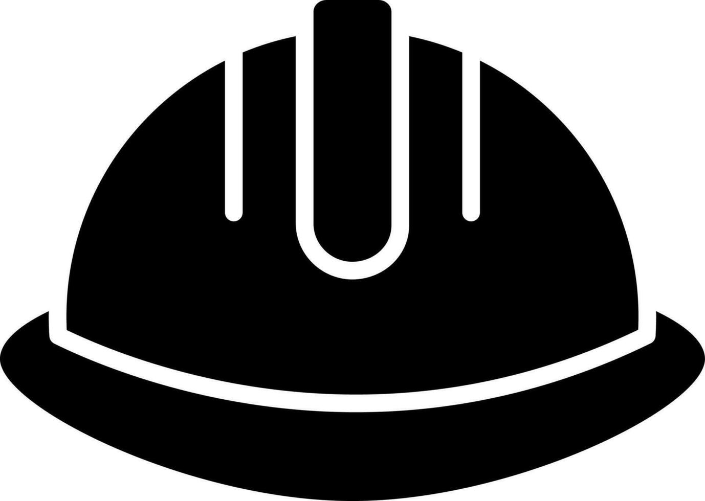 construcci n casco icono en negro y blanco color. 24278191 Vector