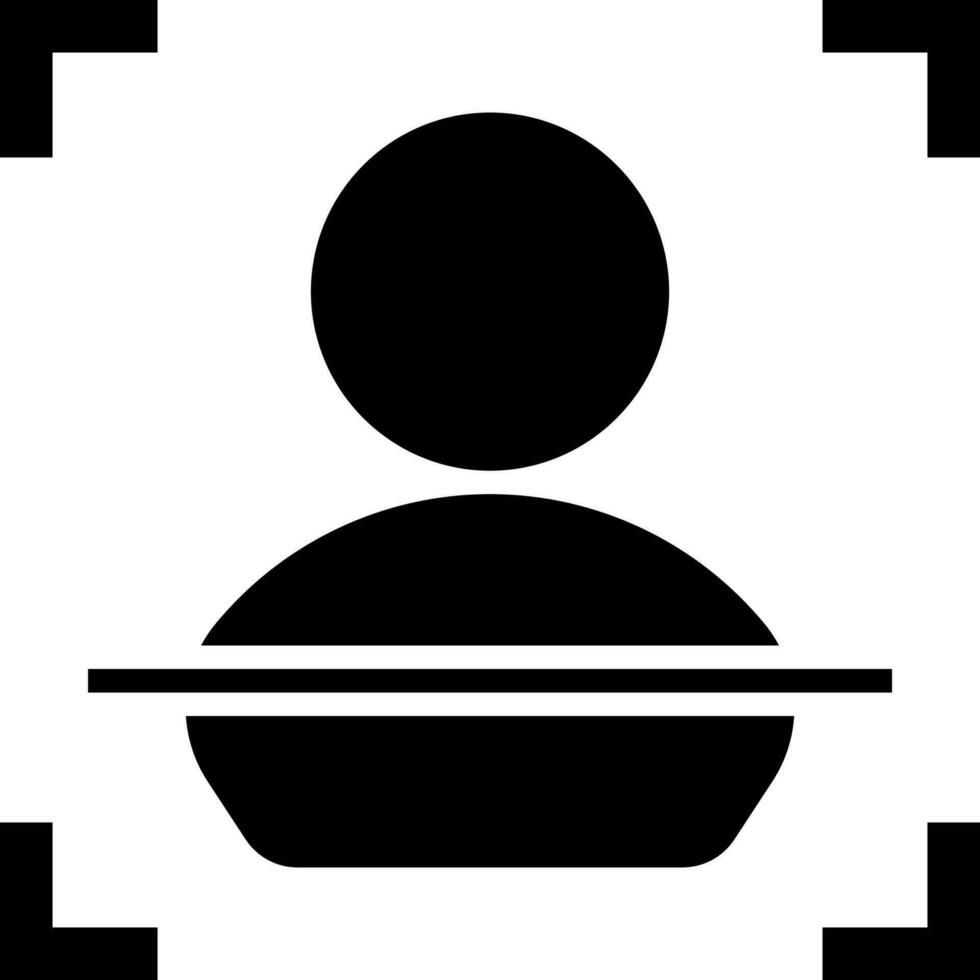Body scan icon in flat style. vector