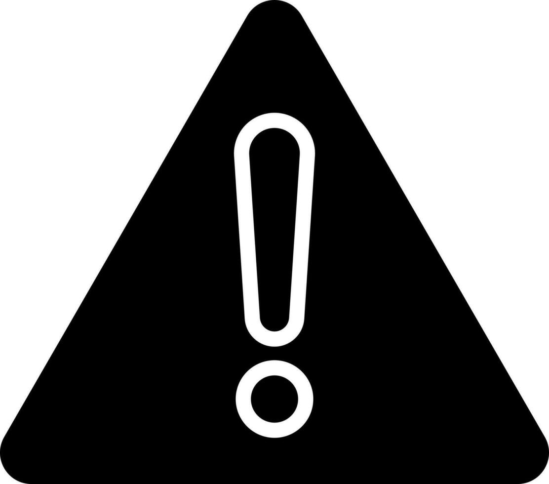 Illustration of warning icon. vector