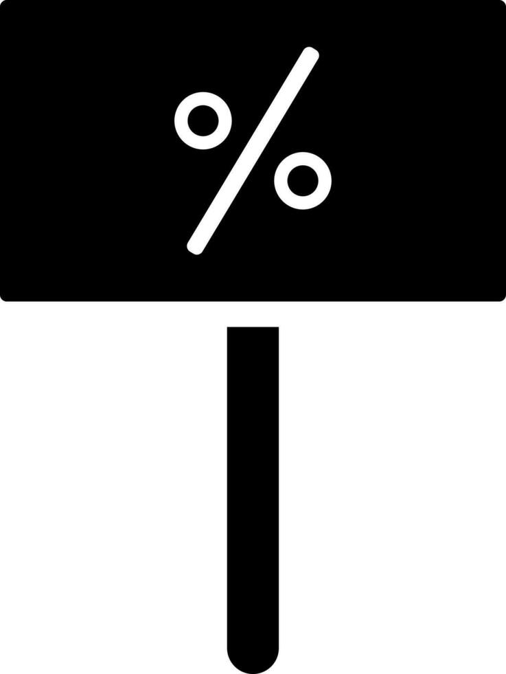 Sale discount board or banner icon. vector
