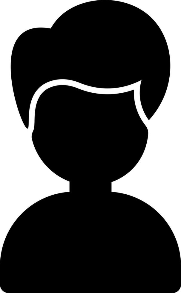 Vector illustration of boy icon.