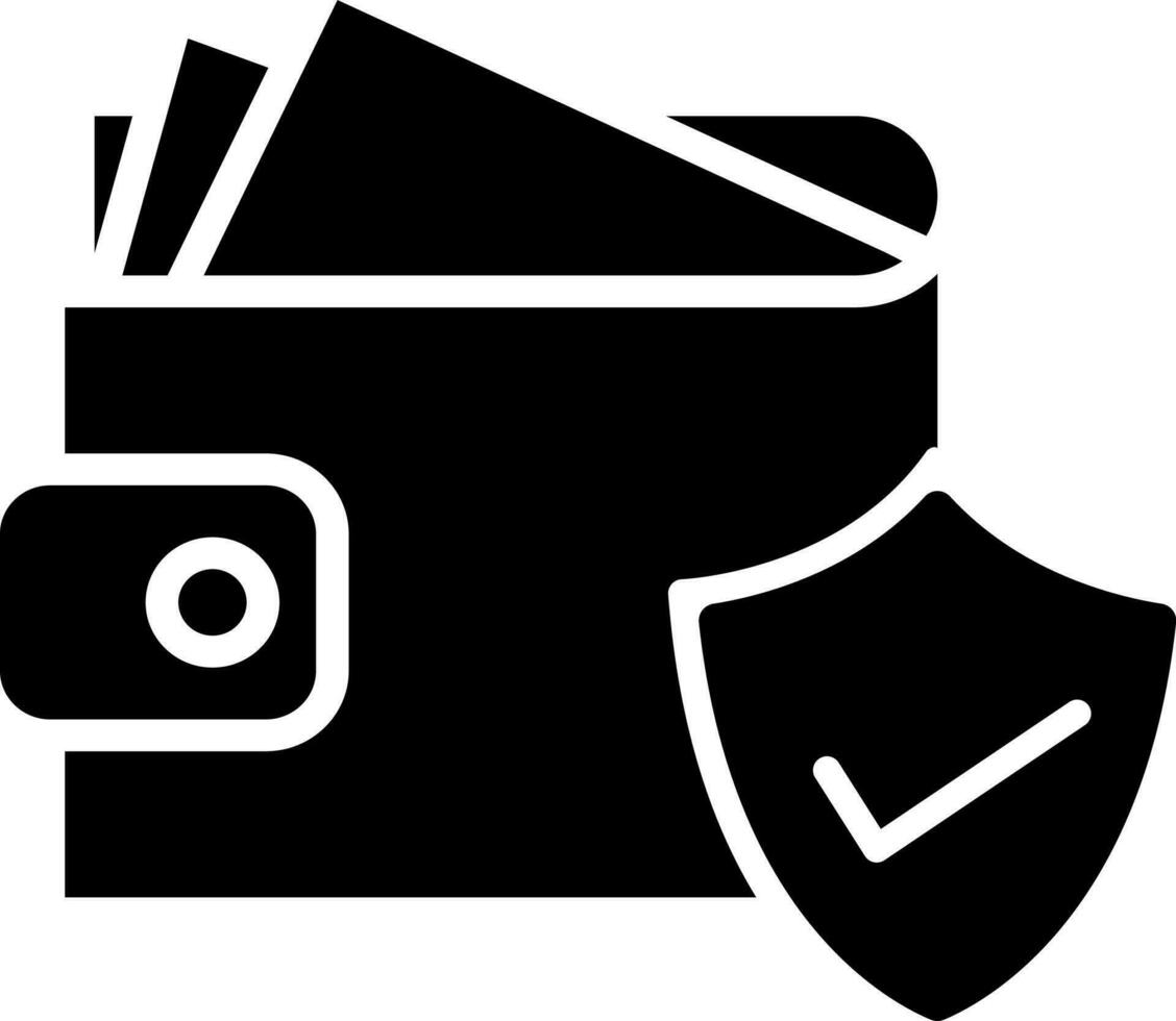 Saving money icon in Black and White color. vector