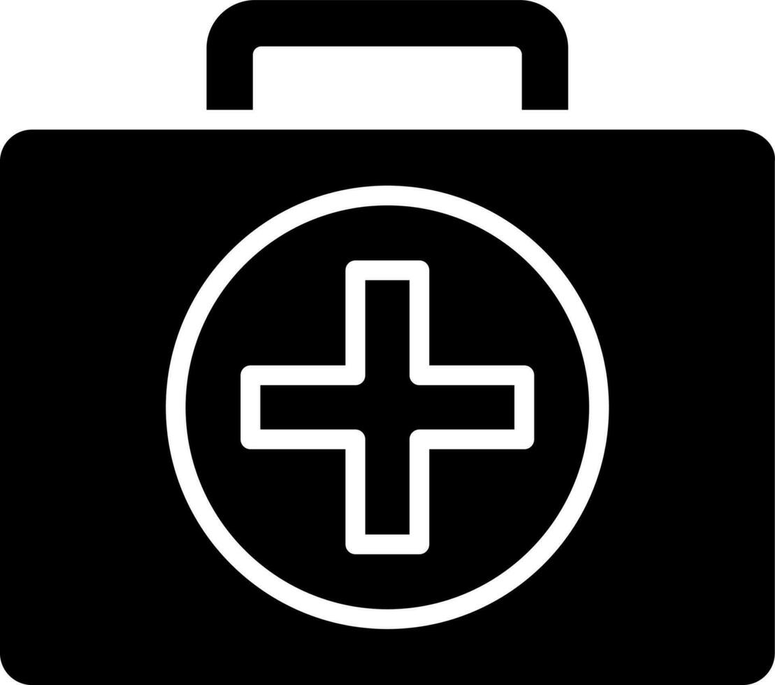 ilustración de primero ayuda caja icono. vector