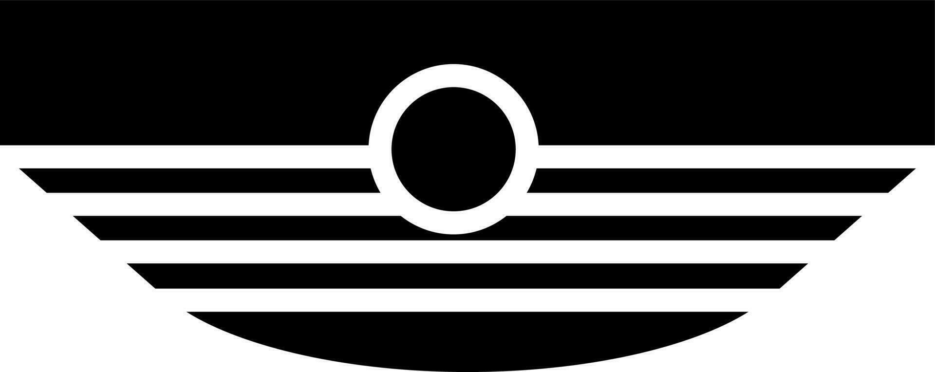 Black and White illustration of smoking alarm icon. vector