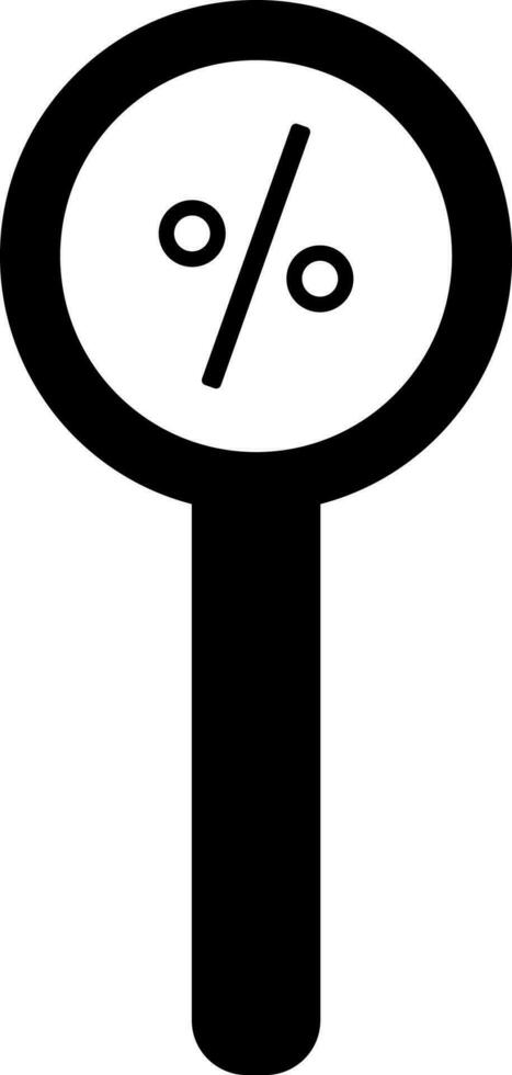 Searching shop discount icon or symbol. vector