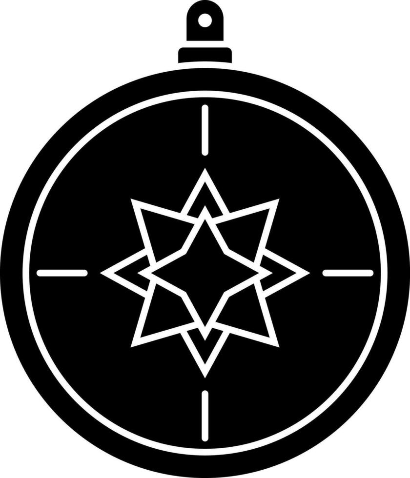 Vector illustration of compass icon.
