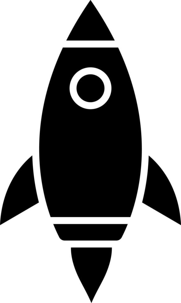 Isolated rocket icon for startup concept. vector