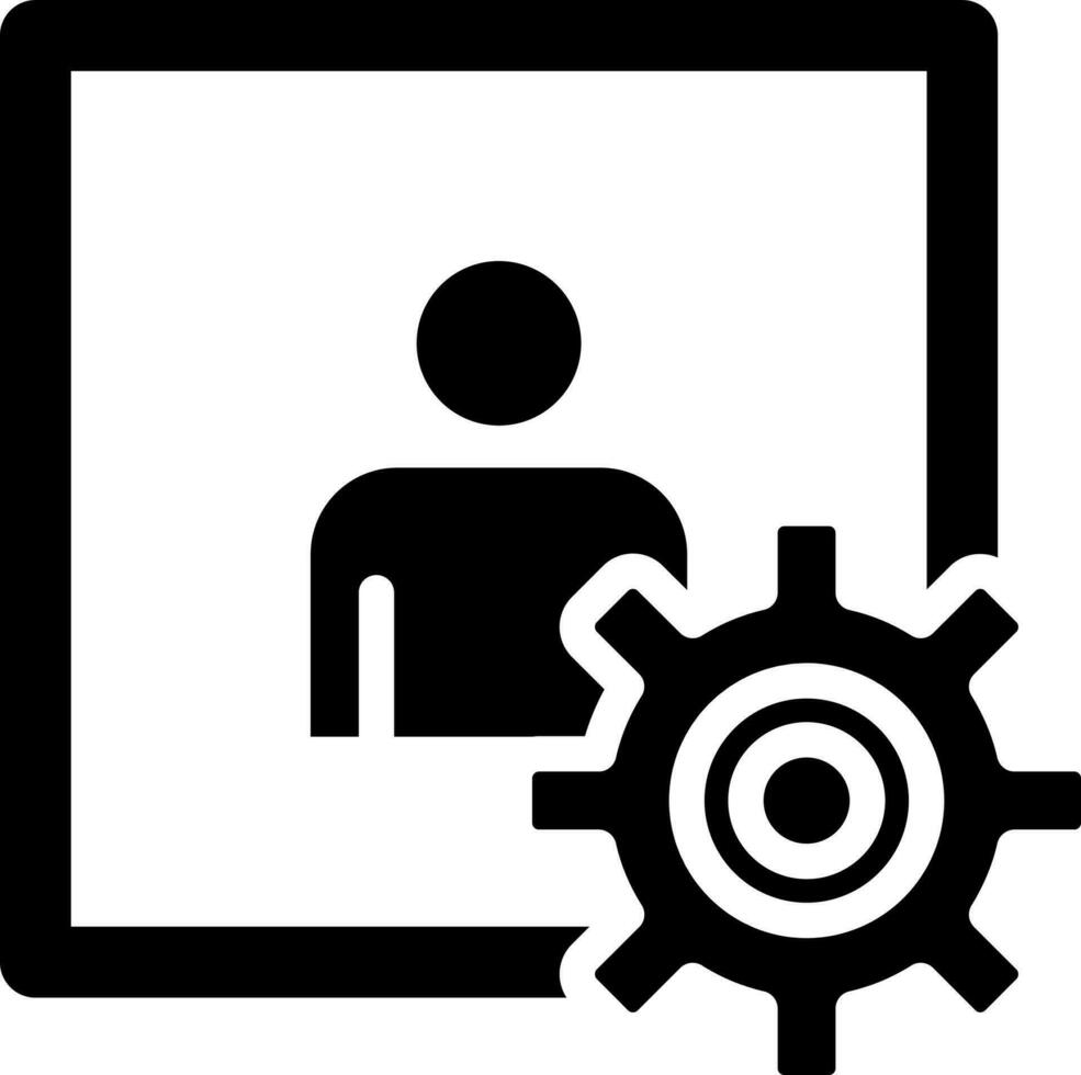 Vector illustration of management icon.