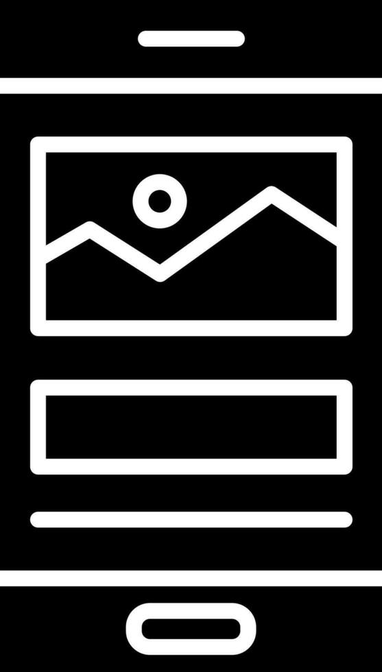 Gallery with smartphone icon or symbol. vector