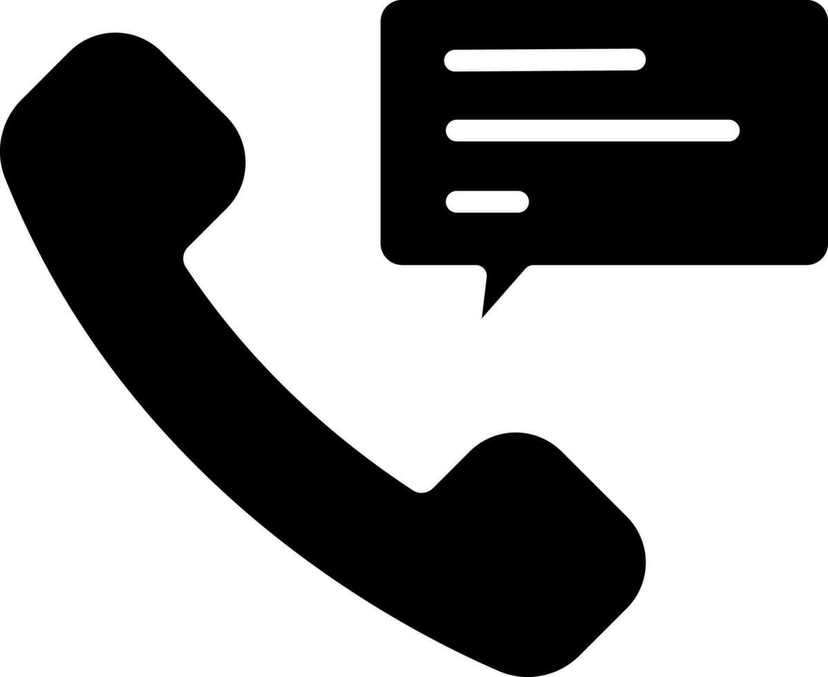Phone calling icon in flat style. vector