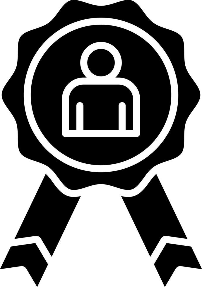 Medal or badge icon for seo concept. vector
