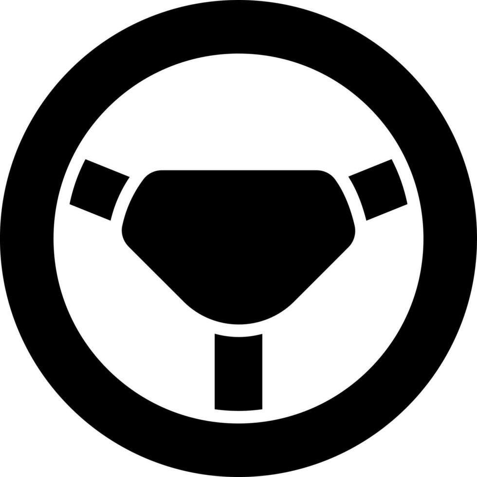 Illustration of steering icon. vector