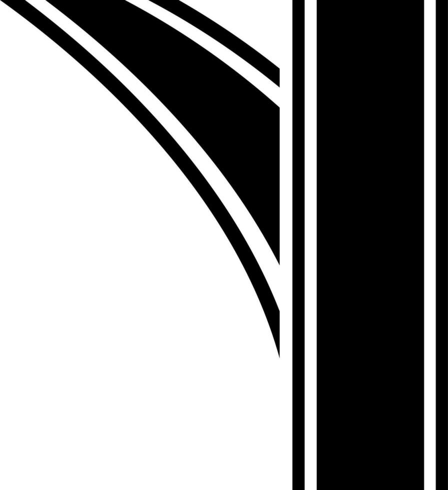 Crossroad icon in flat style. vector