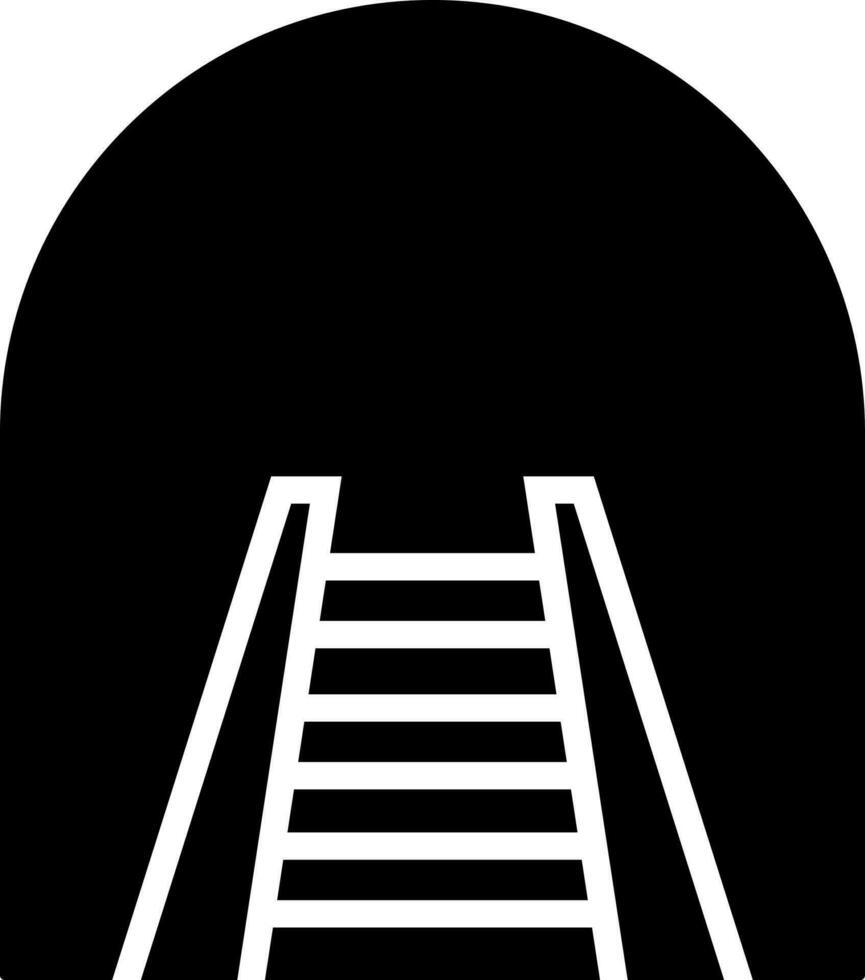 túnel la carretera icono en plano estilo. vector