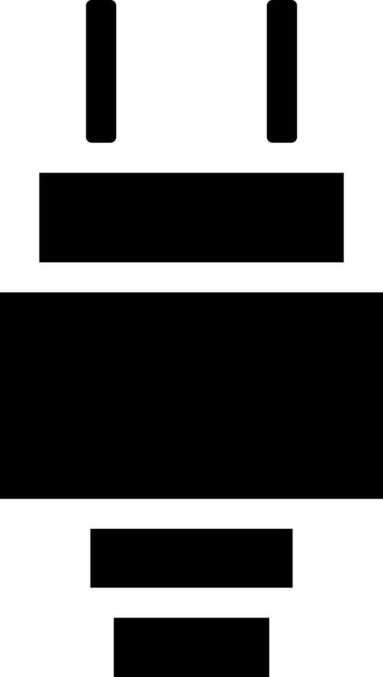 Flat style plug icon or symbol. vector