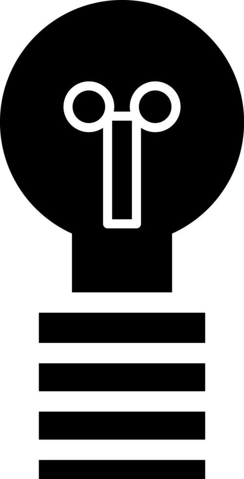 Lighting bulb icon for idea concept. vector