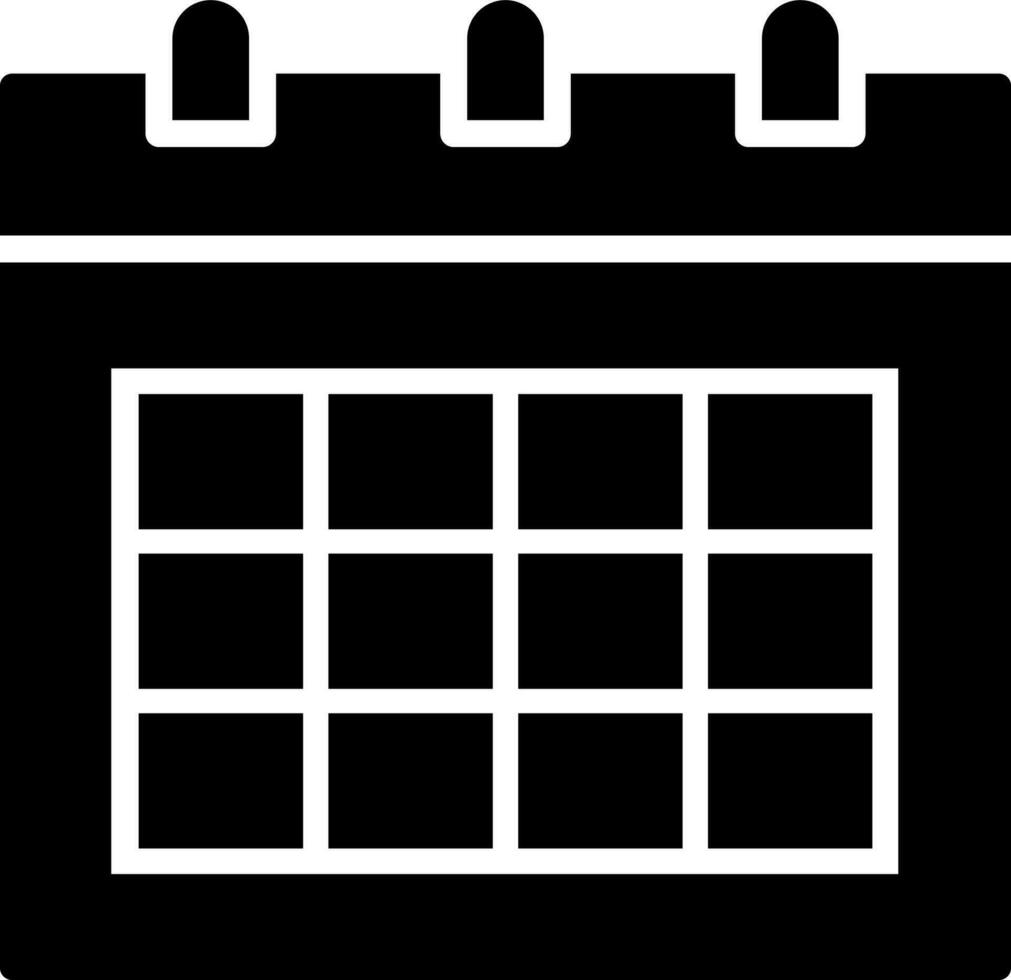 Calendar icon in Black and White color. 24278625 Vector Art at Vecteezy