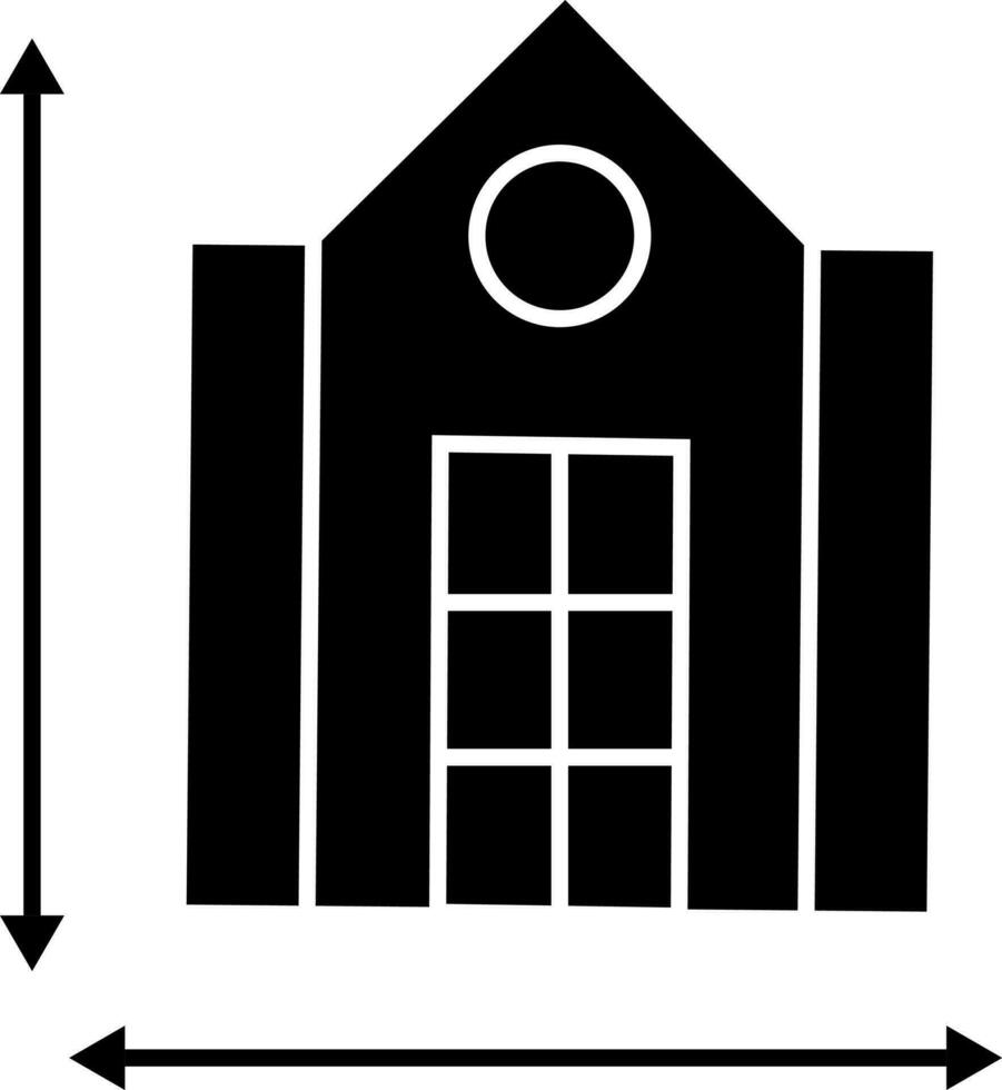 icono de negro hogar en diferente tamaños concepto vector