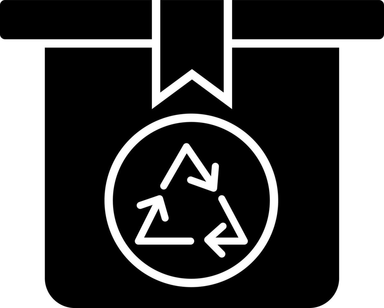 Corrugated recycles icon or symbol. vector