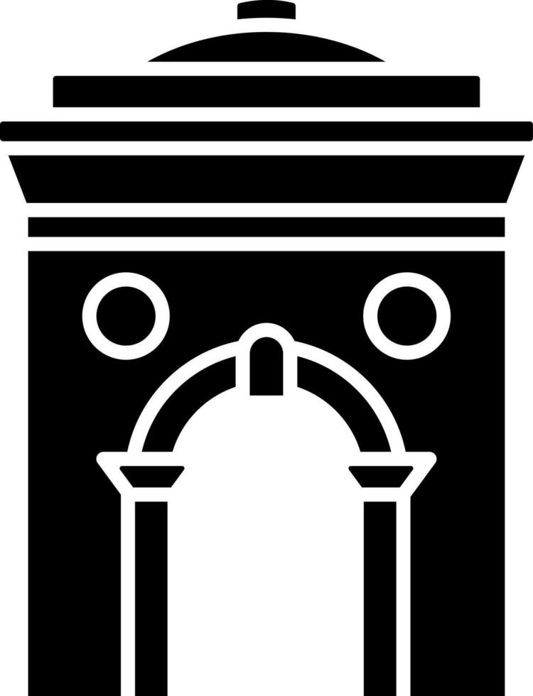 vector ilustración de India portón icono.