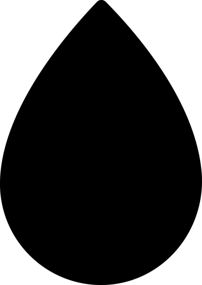 Drop icon or symbol in black color. vector