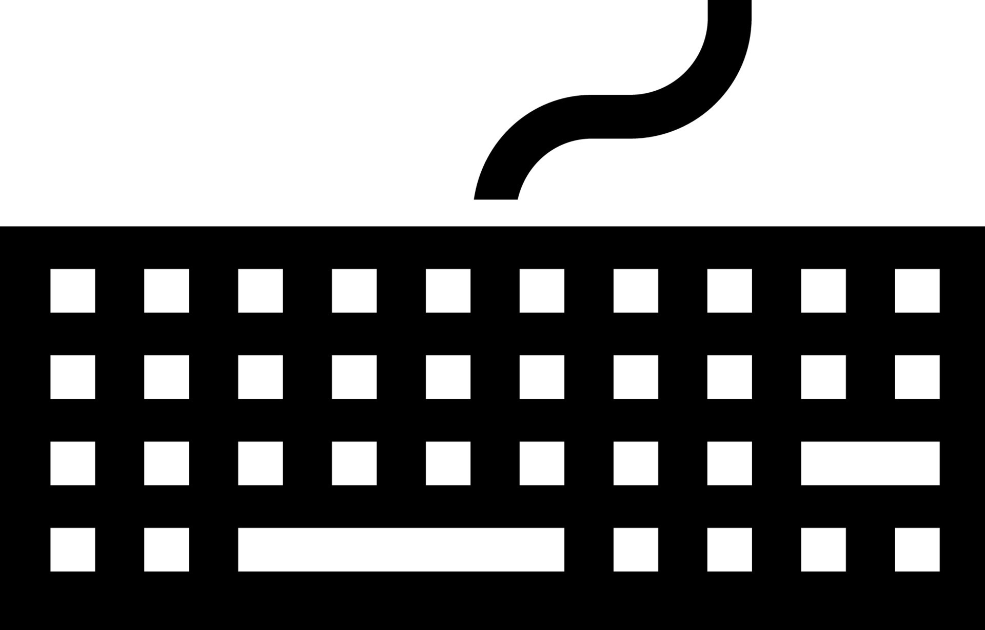 Illustration of keyboard glyph icon. 24278858 Vector Art at Vecteezy