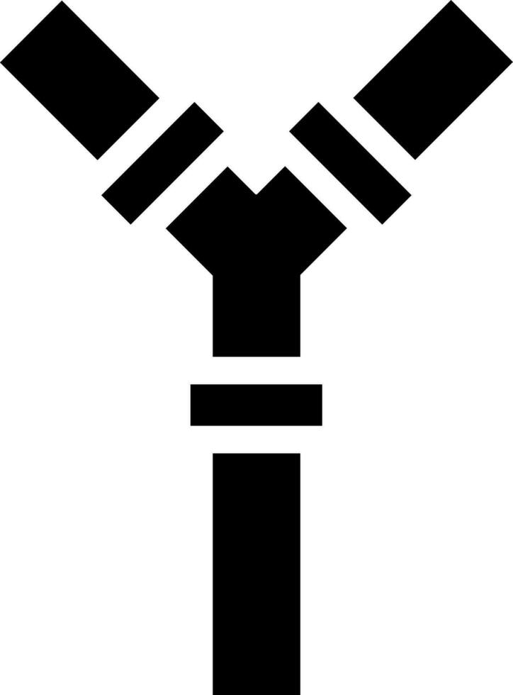 Joint pipe glyph icon vector