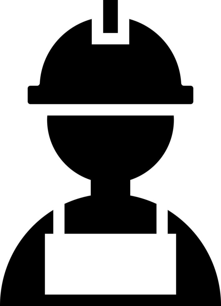 Plumber icon in flat style. vector