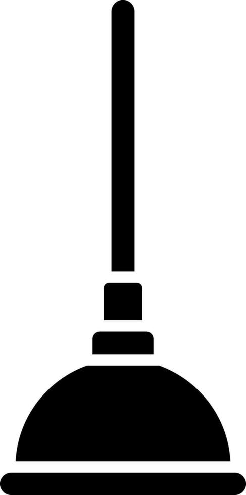 Vector illustration of plunger.