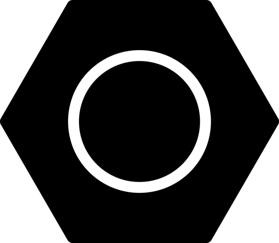 Vector illustration of screw icon.
