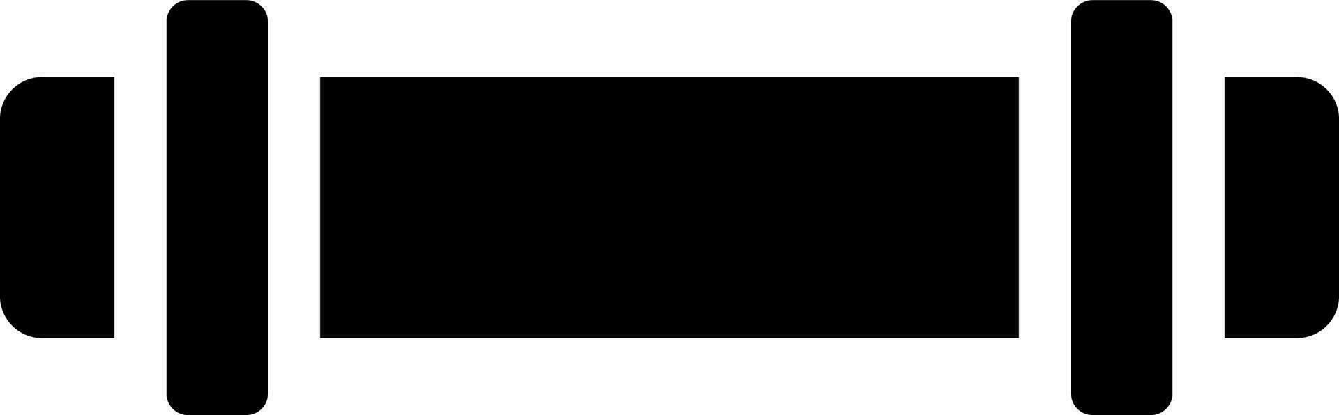 Pipe icon in Black and White color. vector