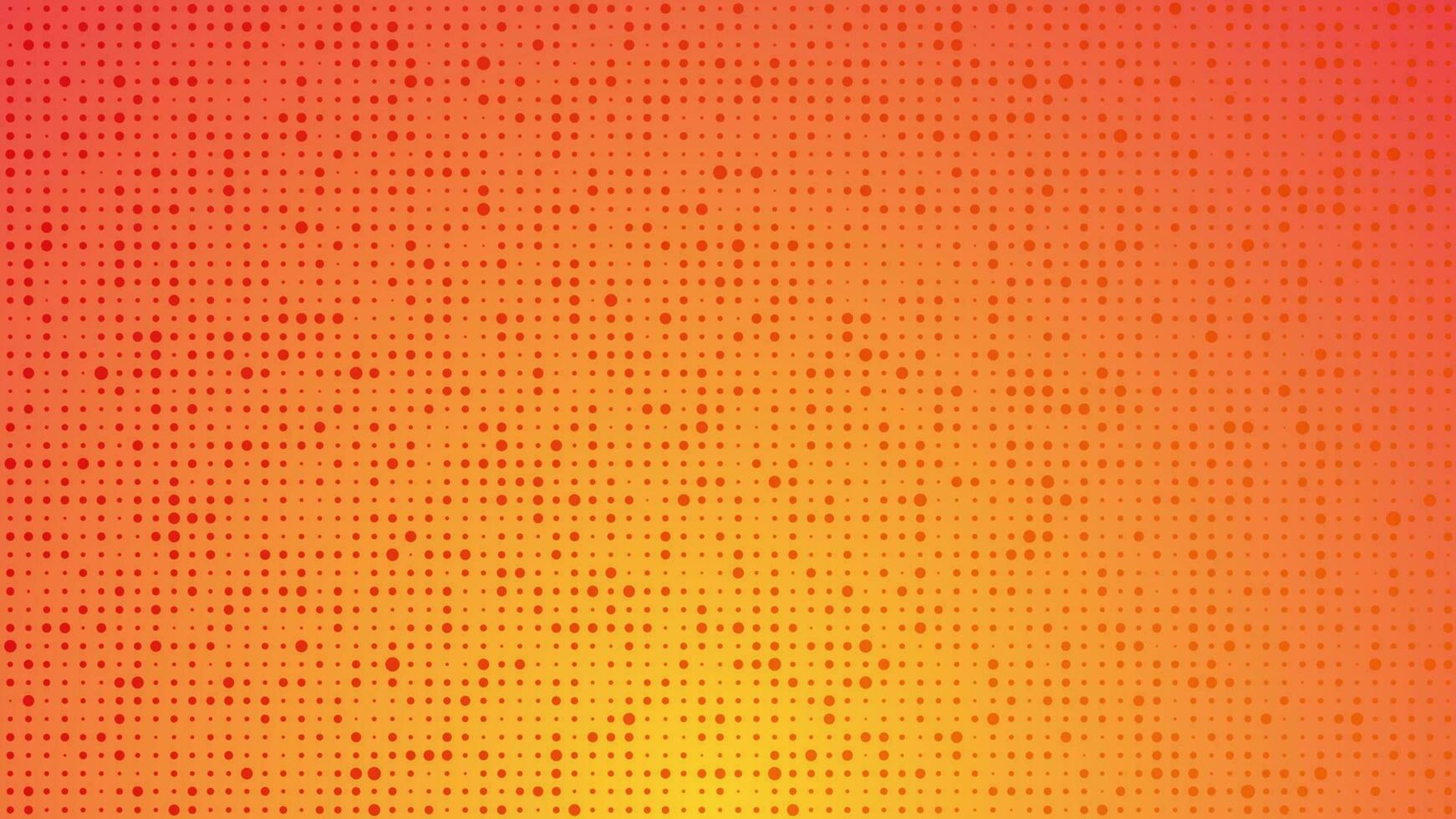 Abstract geometric gradient circles background. Orange dot background with empty space. Vector illustration.