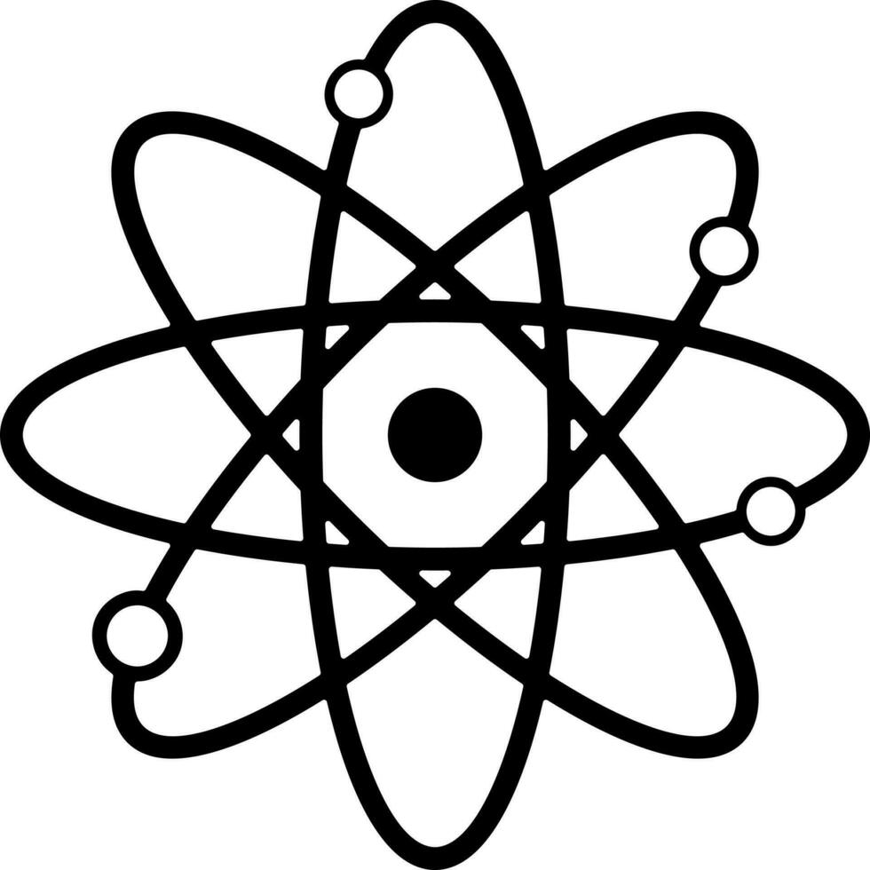 Vector illustration of atomic structure.