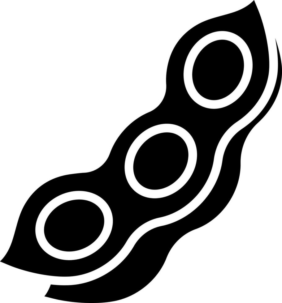 Illustration of bean icon. vector