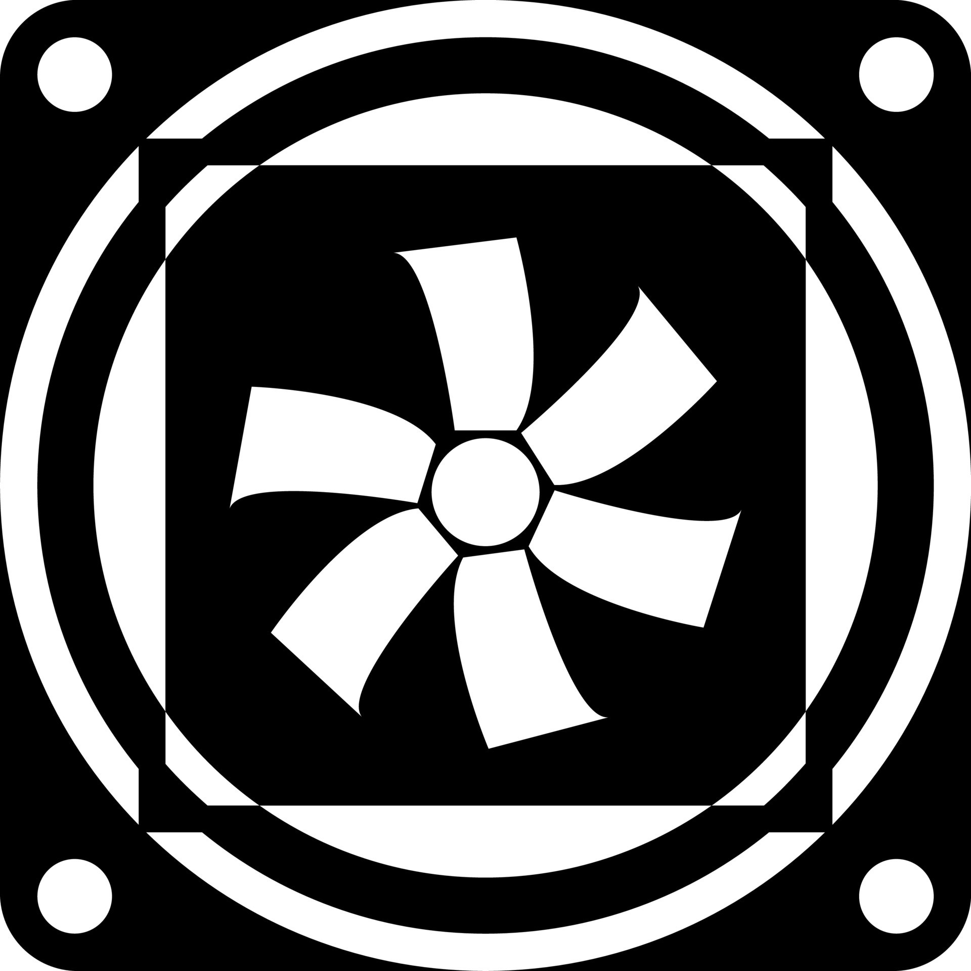 Cooling fan in flat style illustration. 24279352 Vector Art at Vecteezy